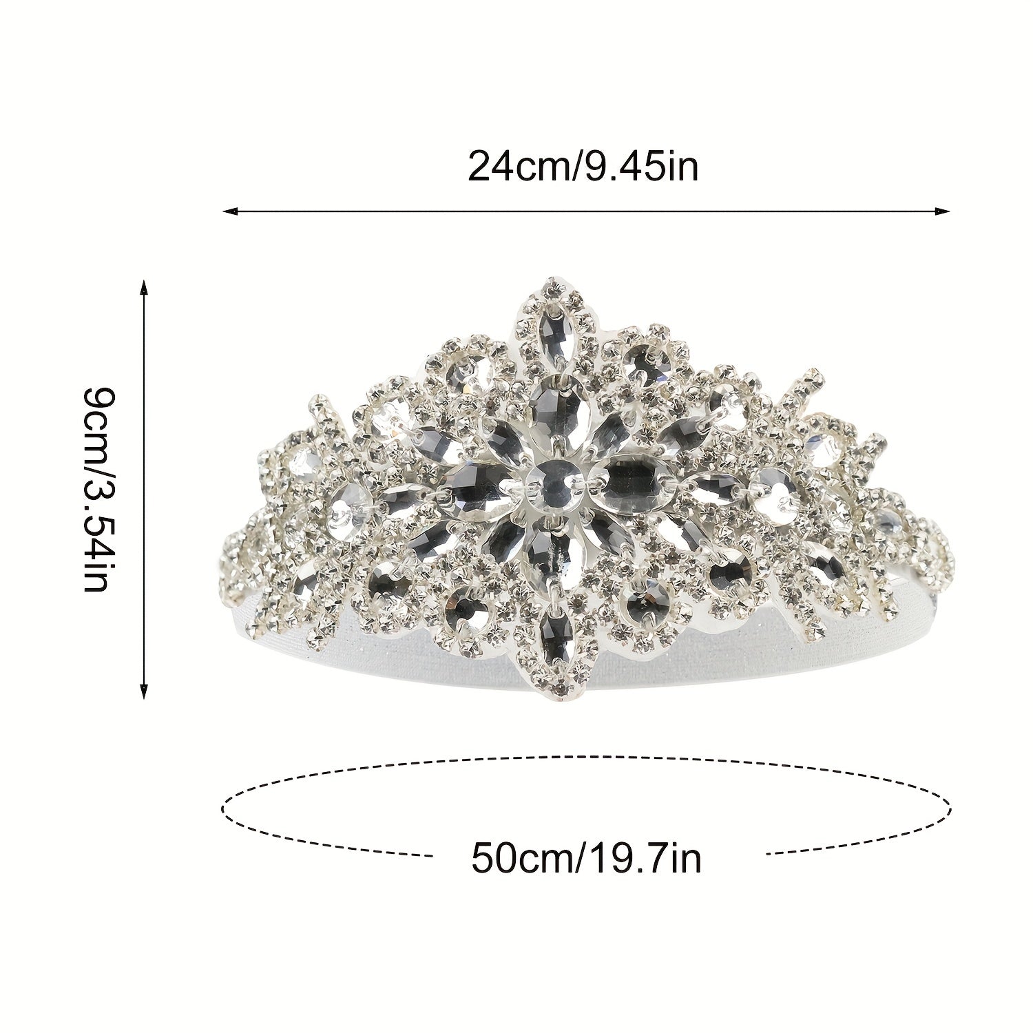 1920s Rhinestone Head Jewelry Hair Accessory Prom Party