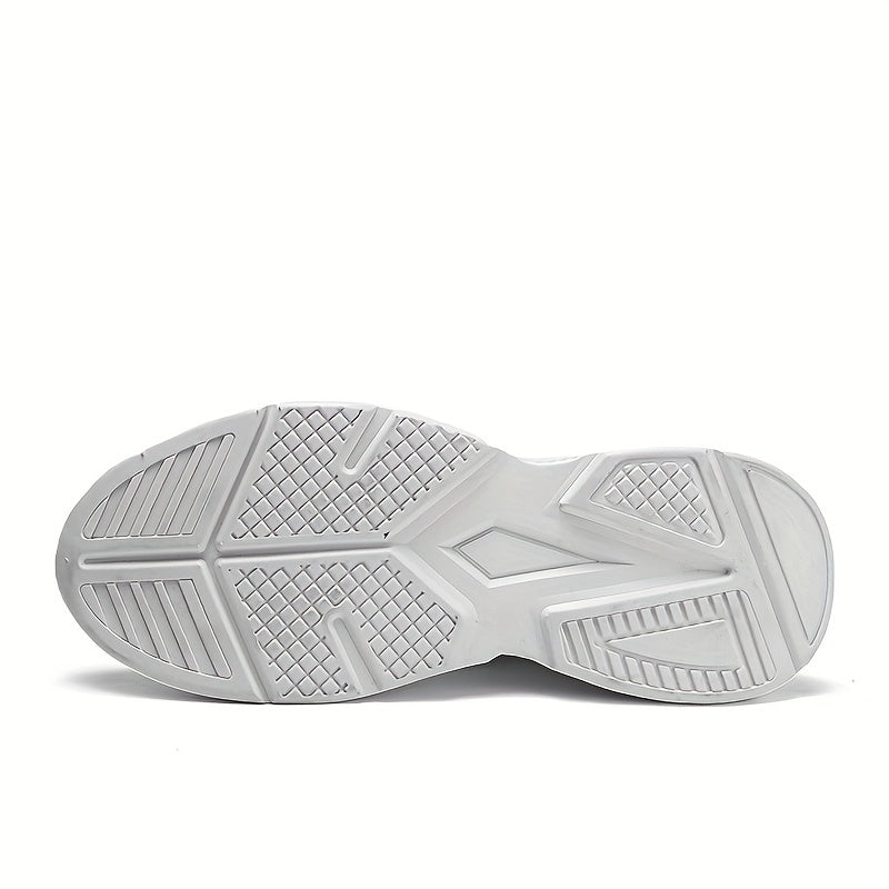 Men's Chunky Lace-Up Sneakers Athletic Shoes