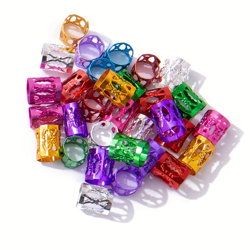 Braid Hair Ring Hair Buckle Hollow Hair Extension Ring for Girls Kids