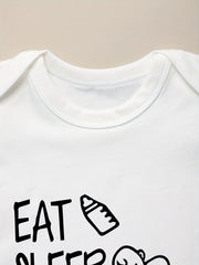 100% Cotton Baby Bodysuits Soft Crew Neck Baby Onesies