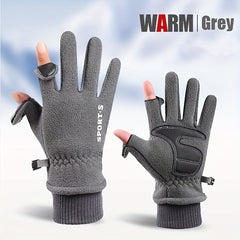 Polar Fleece Warm Glove Windproof Cycling Sports Gloves