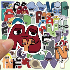 52 Sheets Letter Sticker for Phone Case DIY Decorative Sticker