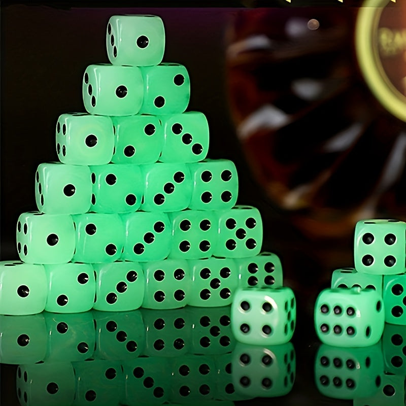 Glow in the Dark Game Dice Set for Board and Math Games