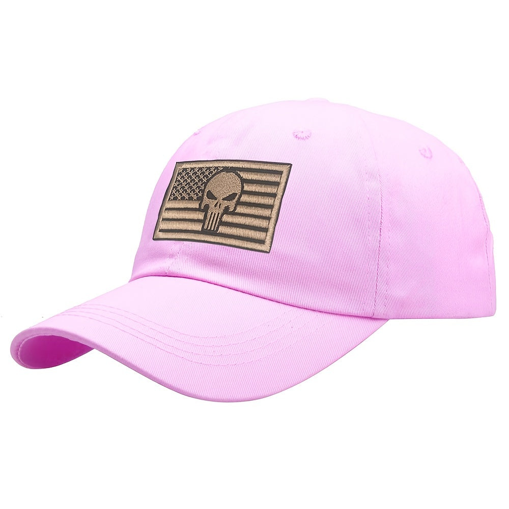 Skull Embroidery Patch Baseball Cap Cotton Sports Sun Hat Hip Hop Golf Dad Hats