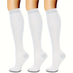 3 Pairs Copper Compression Socks 10-20 mmHg for Men & Women