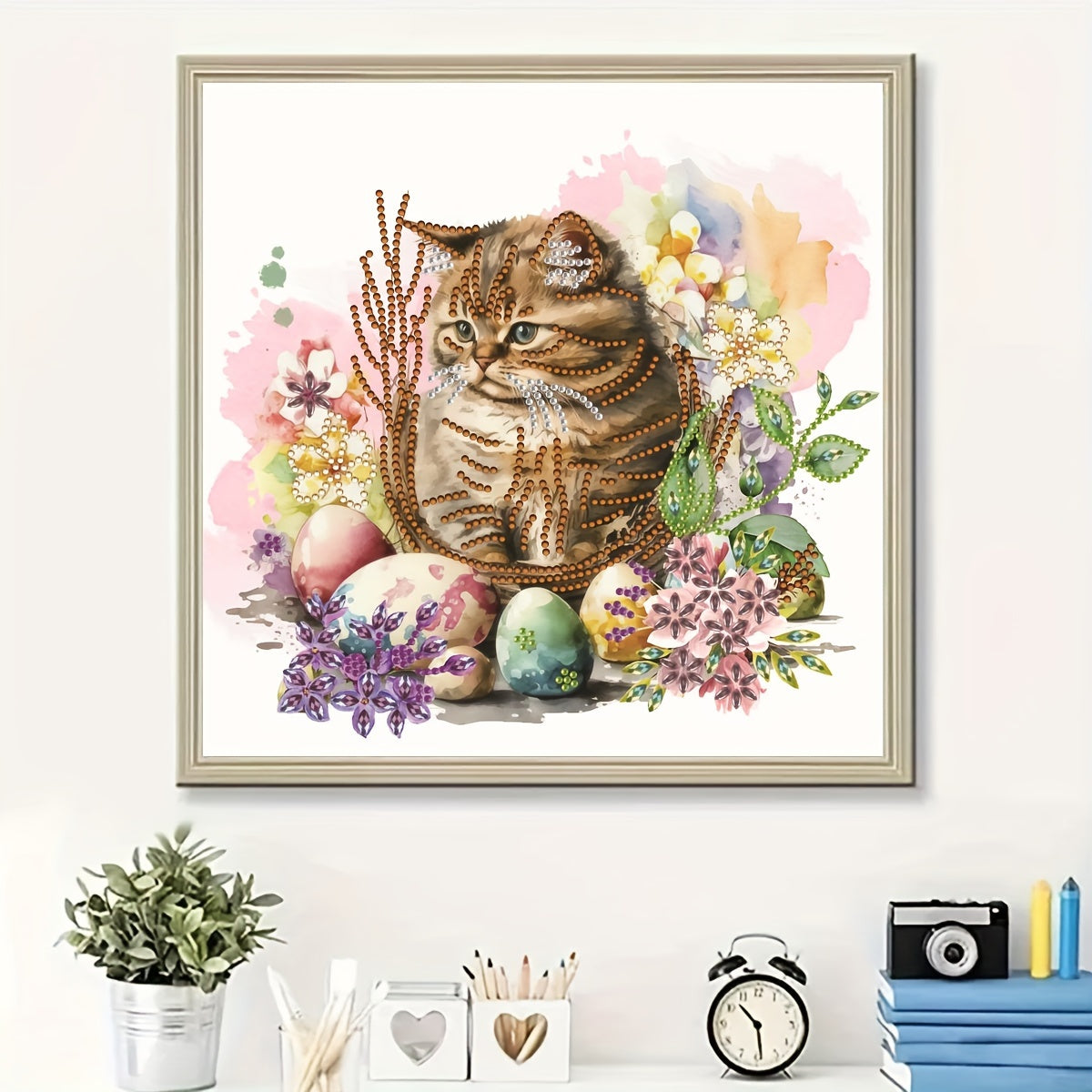 Cat Pattern Special Shape Diamond Painting Kit DIY 5D Diamond Art