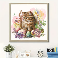 Cat Pattern Special Shape Diamond Painting Kit DIY 5D Diamond Art