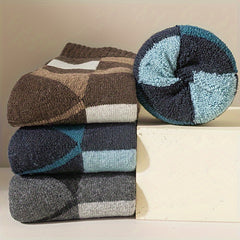 Paris Men's Thick Winter Socks Warm Wool Crew Socks