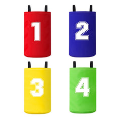 Canvas Potato Sack Game Bags - 4 Pack - Feather Red