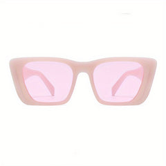 Y2K Jelly Square Sunglasses UV400 Beach Party Shades