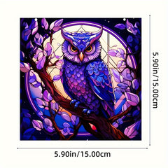Owl Dyed Acrylic Hanging Window Christmas Gift