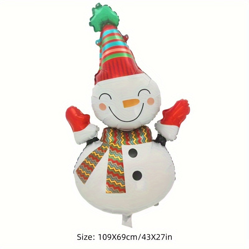Large Christmas Party Balloons Holiday Decoration Aluminum Film Balloon
