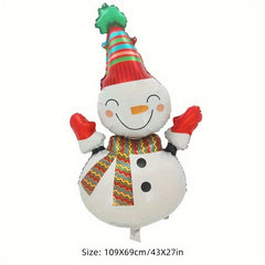Large Christmas Party Balloons Holiday Decoration Aluminum Film Balloon
