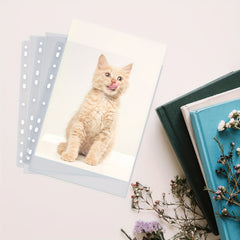 Card Sleeve Protector Album for Menu, 30 50 Sheet Photocard Binder Pockets