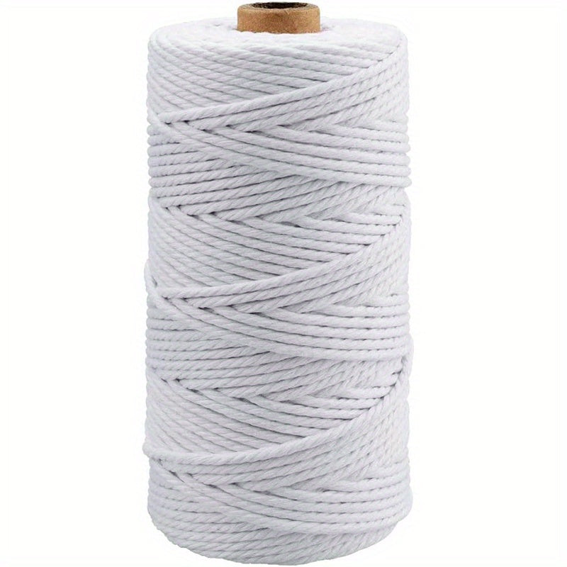 3mm Braided Rope 109 Yards Cotton Fringe Thread Craft Hemp Rope