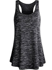 Solid Wide Strap Tank Tops Women's Plus Round Neck Basic Tank Tops