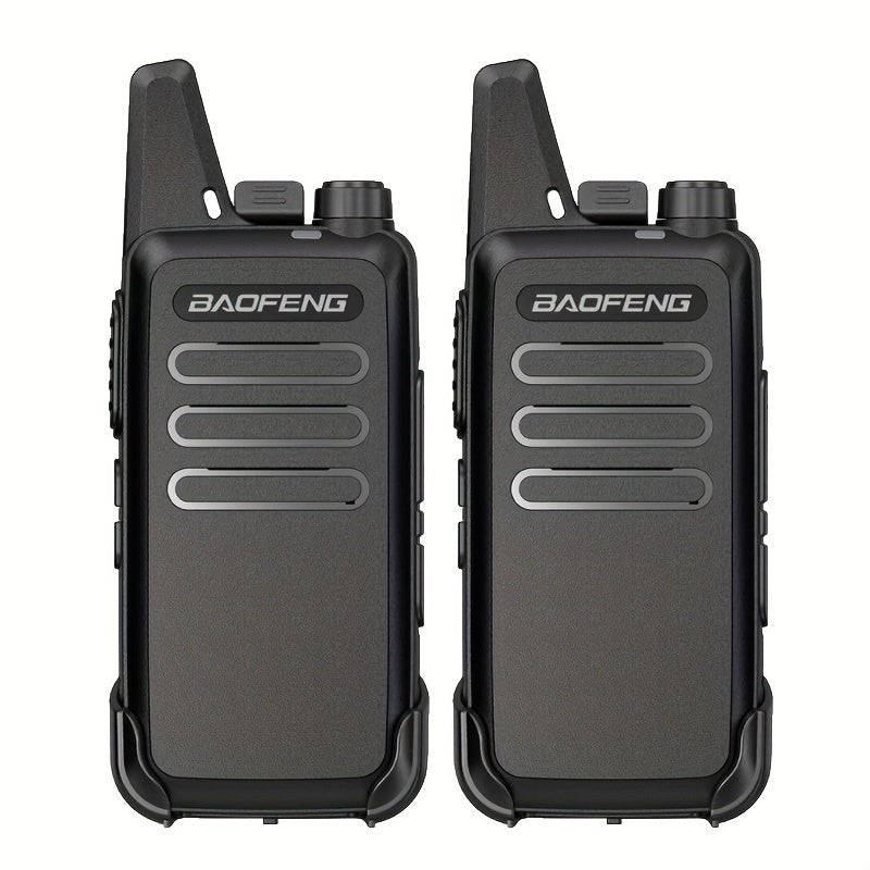 2pcs BF T20 Walkie Talkies USB Charging for Home School Restaurant Outdoor Use