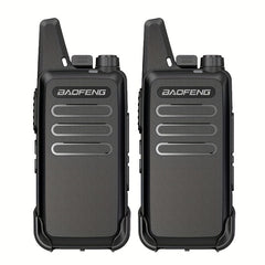 2pcs BF T20 Walkie Talkies USB Charging for Home School Restaurant Outdoor Use