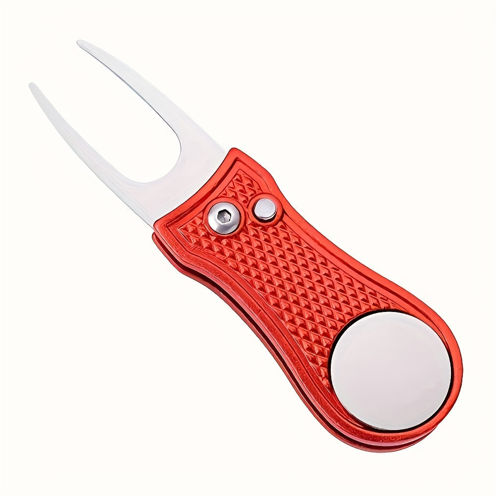 Stainless Steel Foldable Golf Divot Repair Tool