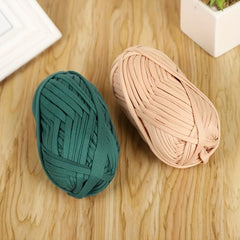 2pcs Cotton Thick Knitting Fabric Yarn DIY Soft Woven Rug Bag 100g