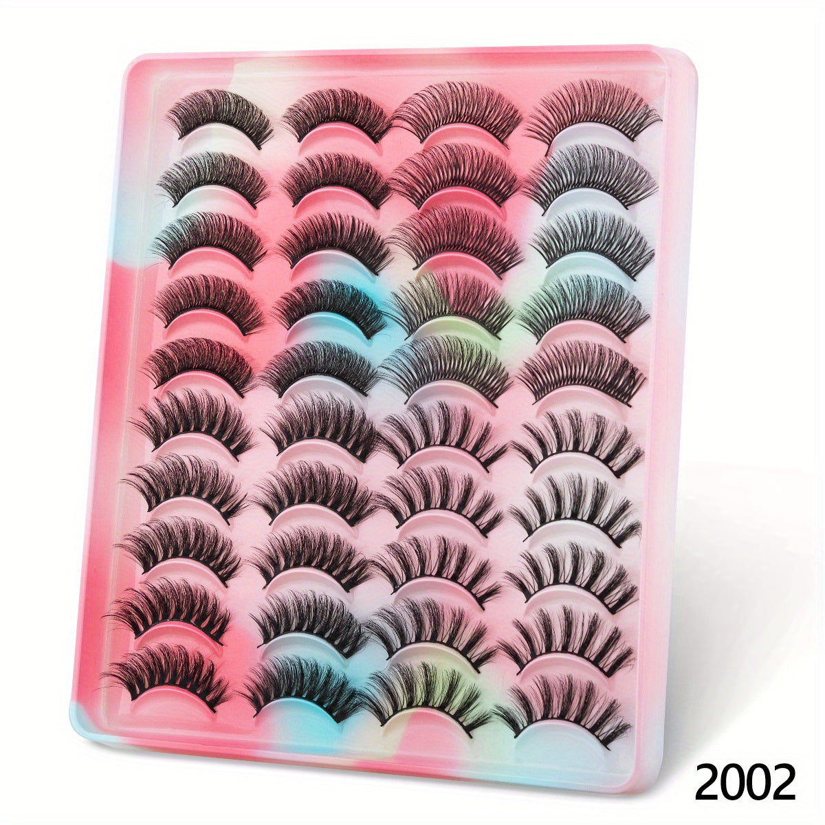 3D Faux Mink Lashes Fluffy Soft Wispy Natural Cross 20 Pairs