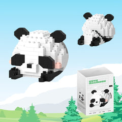 DIY Animal Series Building Blocks Panda Raccoon Christmas Halloween