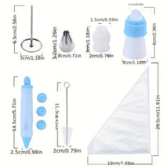 80pcs Cake Decorating Supplies Kit With Cake Turntable Cake Leveler