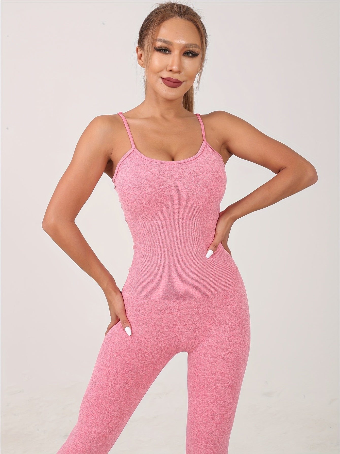Sports Cami Jumpsuit Sleeveless Yoga Bodysuit Women's Activewear