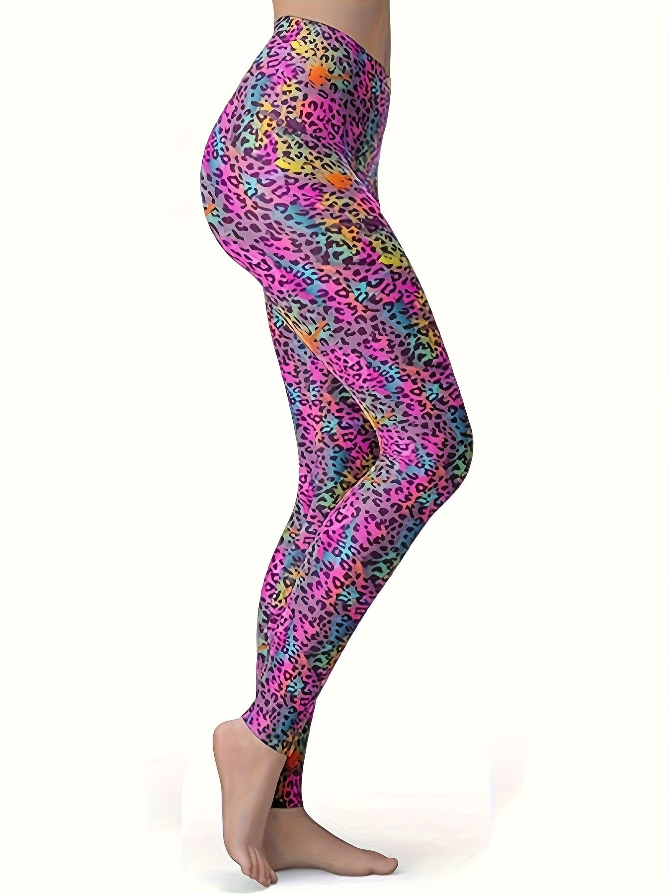 Leopard Print Yoga Pants Running Fitness Leggings