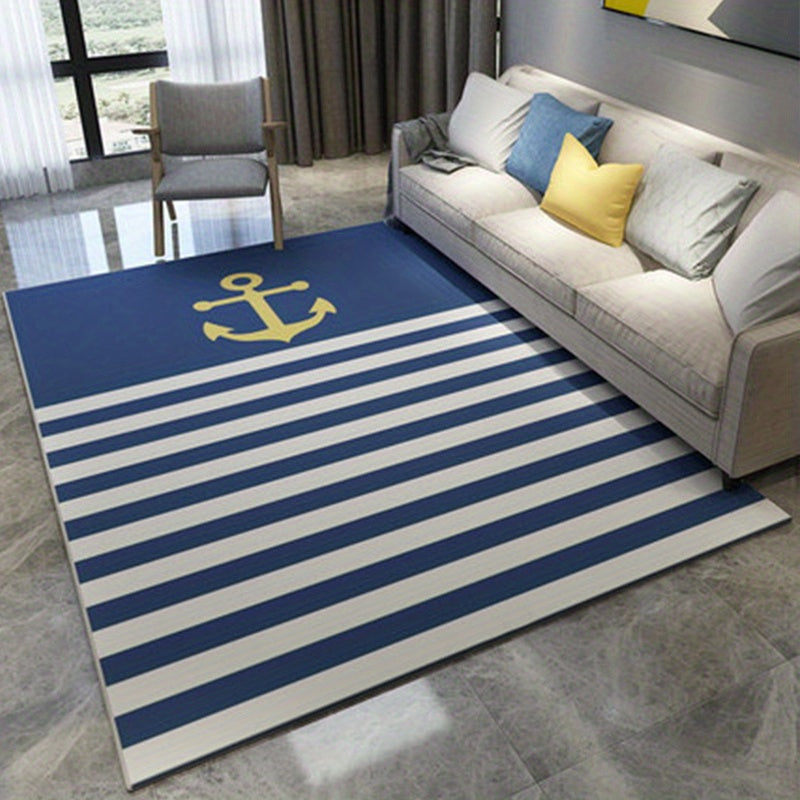 Modern Abstract Artistic Soft Area Rug Non-slip Carpet for Bedroom