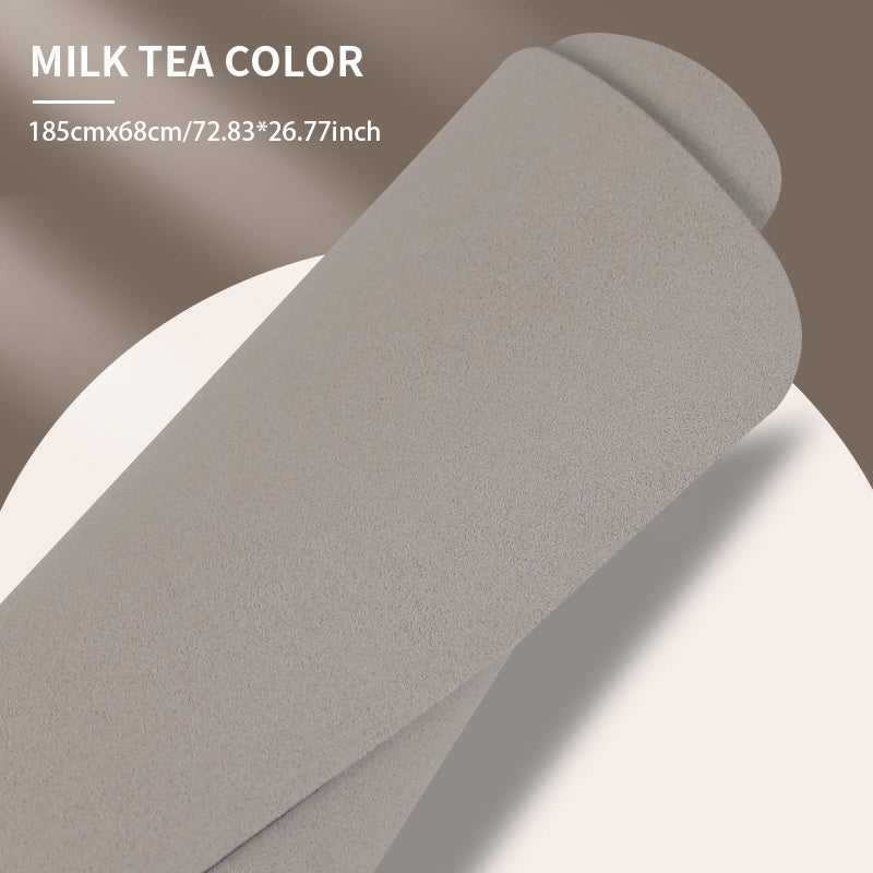 Solid Yoga Mat Anti slip Frosted PU Leather Rubber Yoga Mat