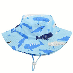 Whale Fisherman Hat Sun Protection Bucket Hat for Outdoor Traveling Beach Party