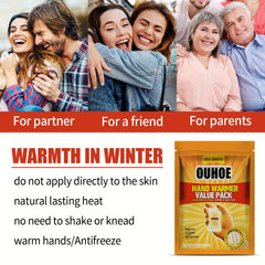 Self-Heating Hand Warmer Sticker for Outdoor Use