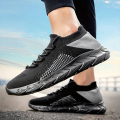 Men's Lace up Sneakers Athletic Shoes Lightweight Breathable