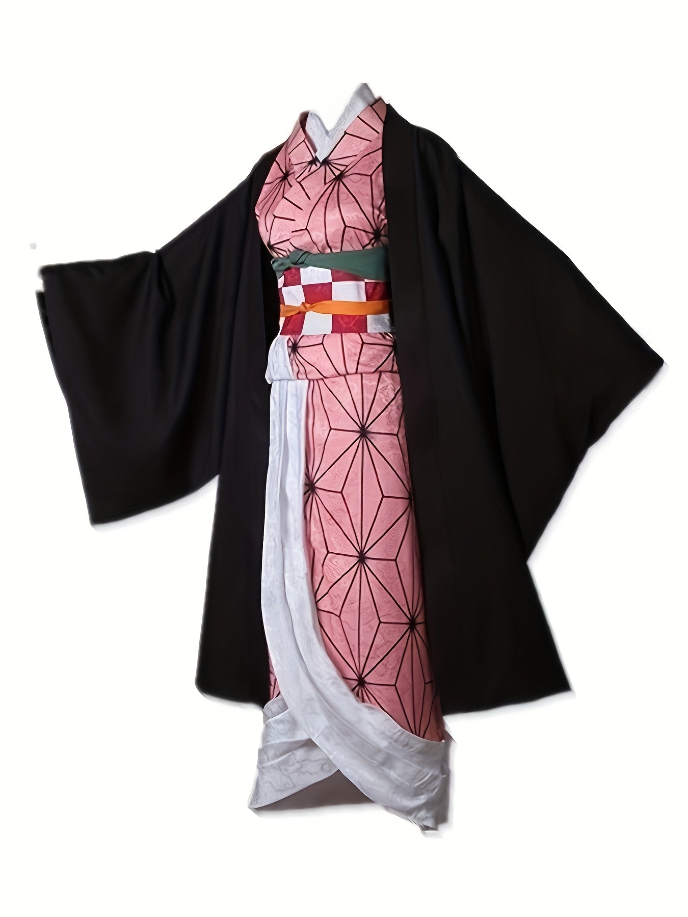 Girls Anime Cosplay Kimono Uniform Set For Kid