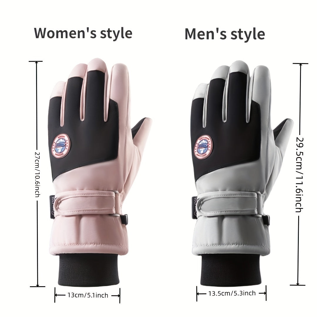 Winter Gloves Touch Screen Anti Slip Waterproof Windproof Warm Gloves