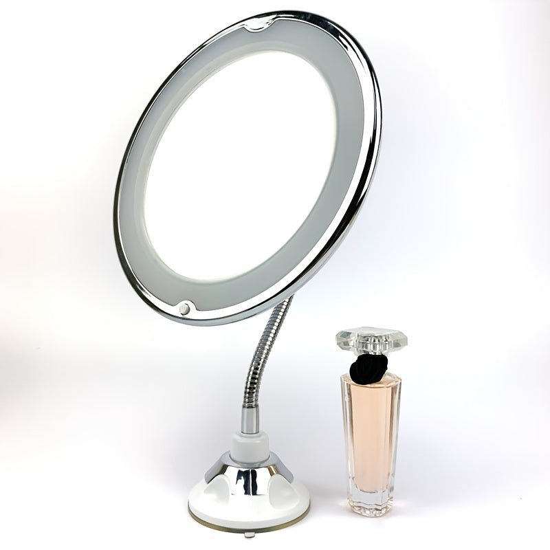 10X LED Vanity Mirror with Light Flexible Magnifying Makeup Mirror