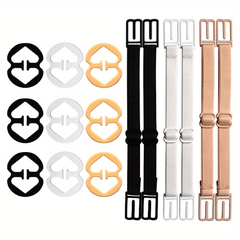 Invisible Bra Strap Clips Set Non-slip Buckles Conceal Bra Straps & Elastic
