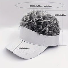 Cotton Wig Hat Classic Solid Hair Baseball Cap Hip Hop Adjustable Visor Hats