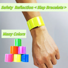 12 Pcs Reflective Bracelet Night Safety Running Jogging Walking