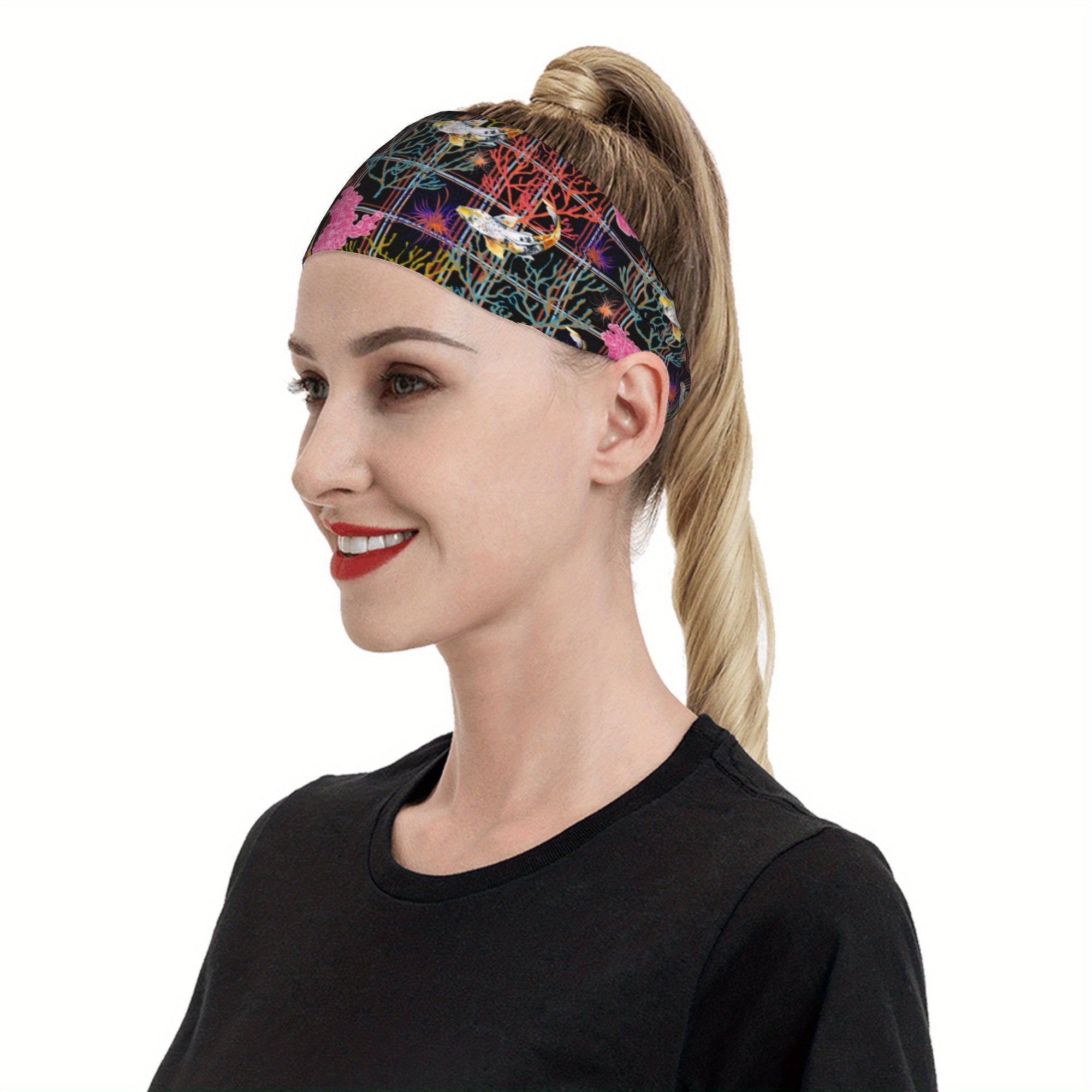 Signature Check Plaid Headband Abstract Design