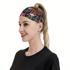 Signature Check Plaid Headband Abstract Design