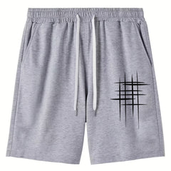 Men's Glitter Drawstring Shorts for Summer