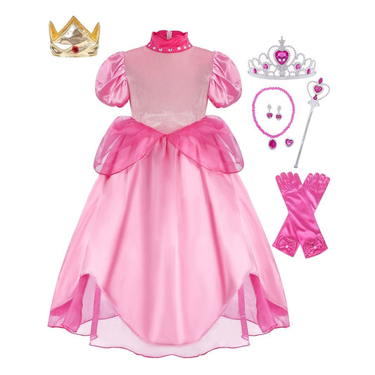 Princess Dress Cosplay Costume & Dress Up Girls Tulle Dresses Set