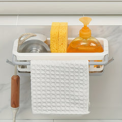 Telescopic Rag Rack Kitchen Storage Rack Wall-mounted Seasoning Rack