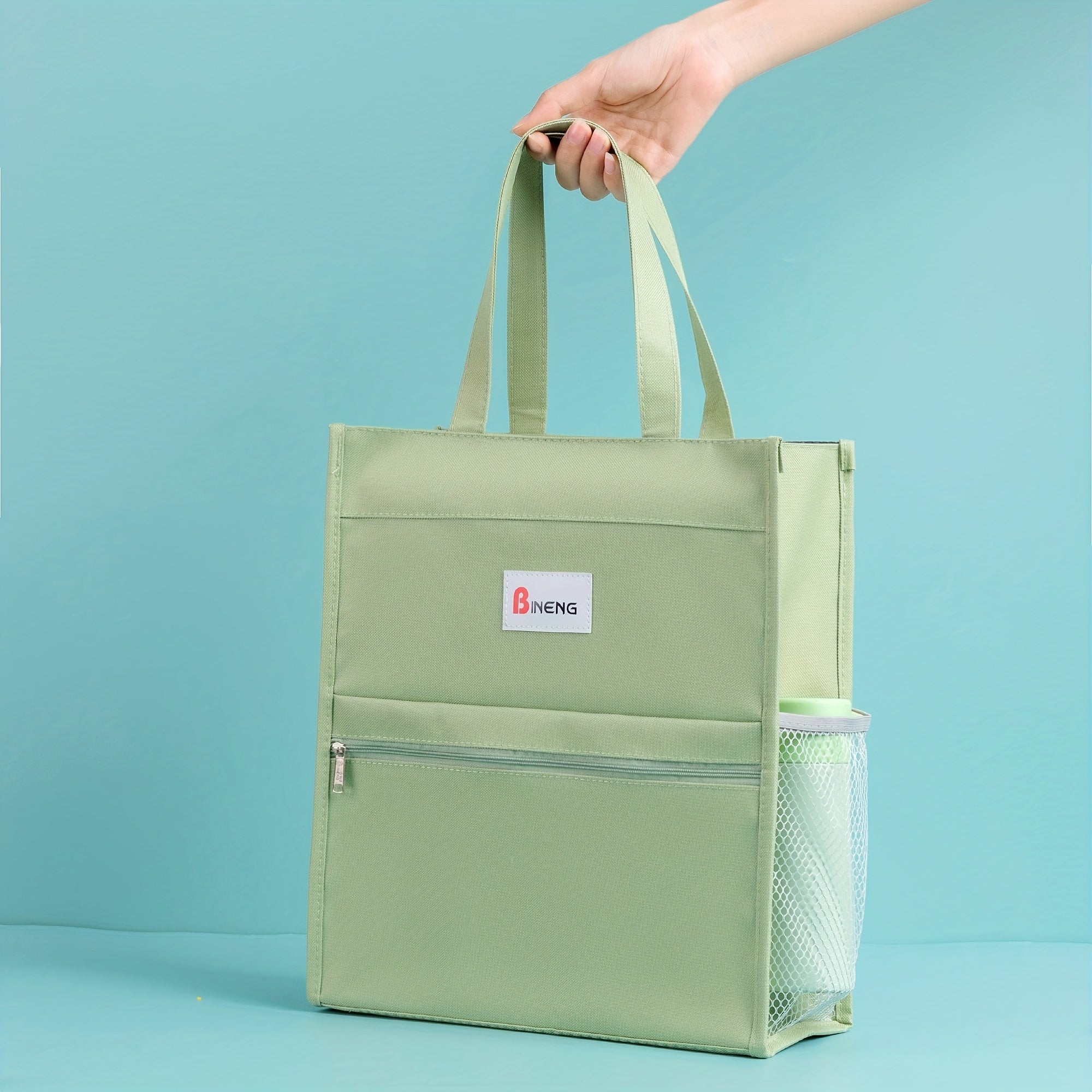Bineng Portable Students Carry Book Bag Art Bag File Bag