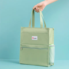 Bineng Portable Students Carry Book Bag Art Bag File Bag