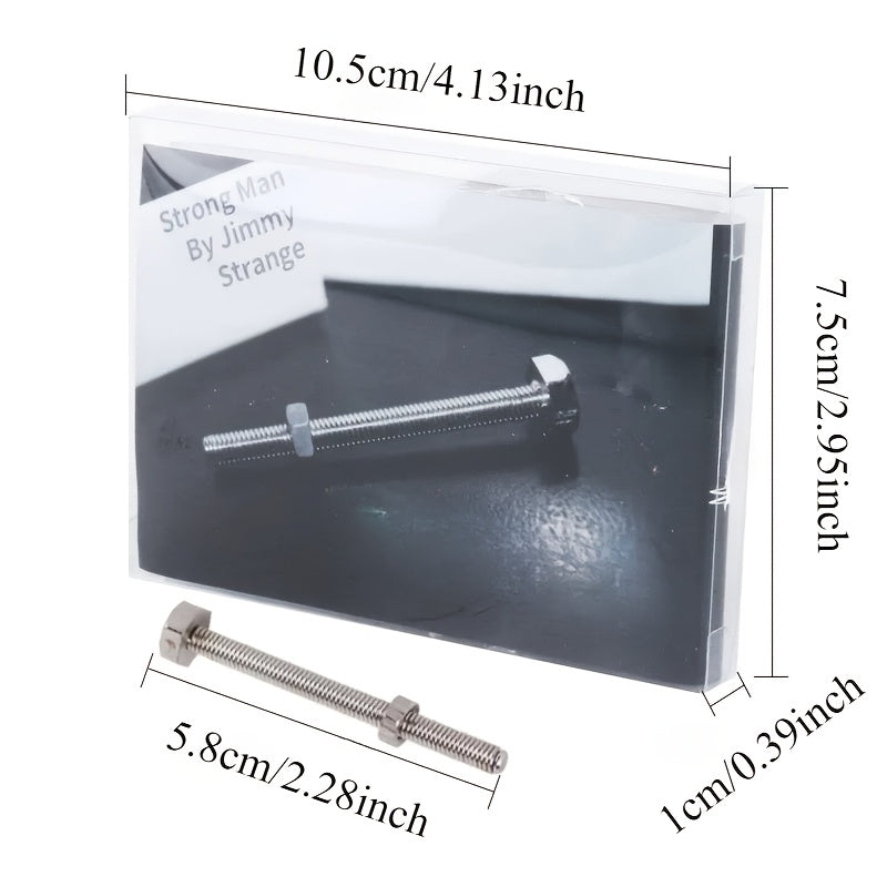 Strong Man Bending Screw Magic Trick Iron Metal Professional Stage Magic Toy