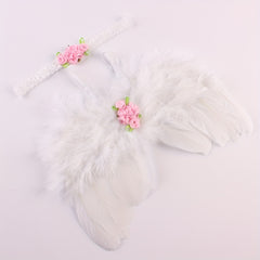 Newborn Angel Wings Photography Costume 2pcs Set