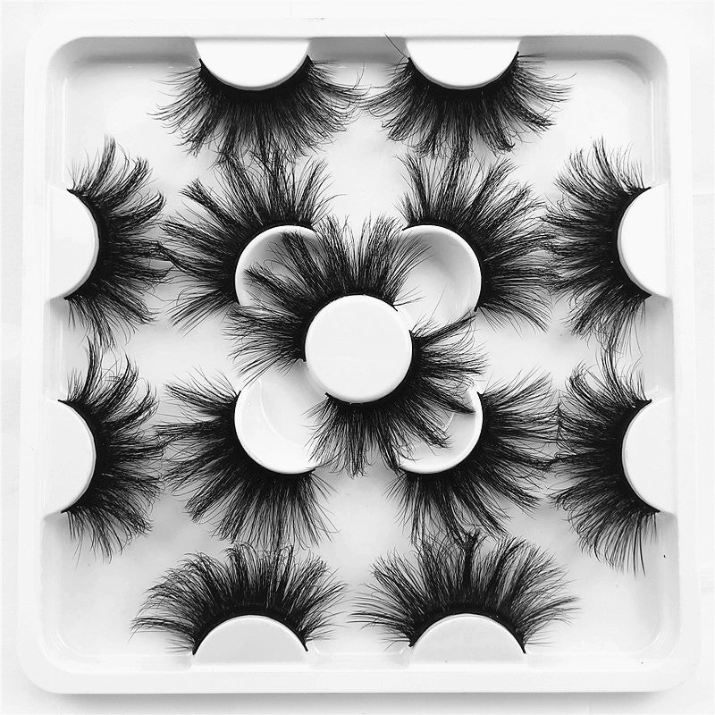 7 Pairs Mink Lashes Dramatic Volume False Eyelashes Full Strip Thick Eyelash